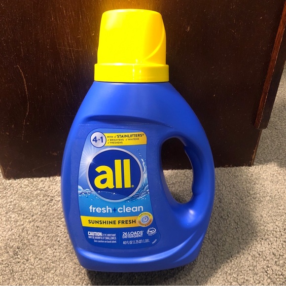 All Other - All Fresh + Clean Sunshine Fresh Laundry Detergent w/ Stainlifters 26 Loads 40oz